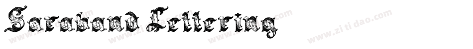 Saraband Lettering字体转换